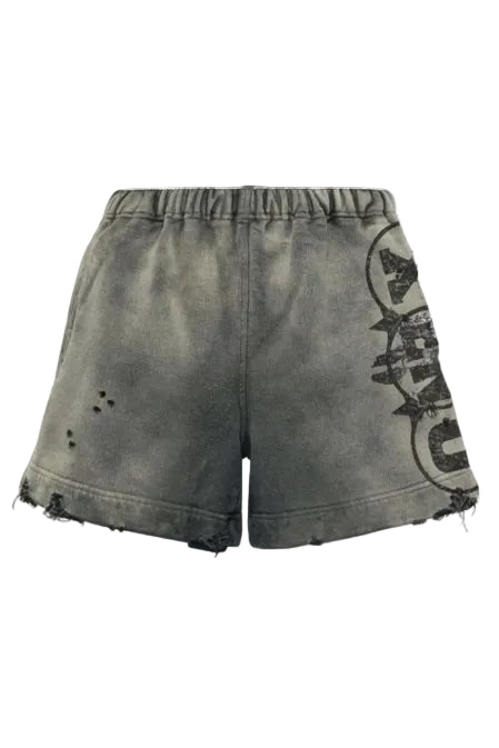 "Disstressed" shorts