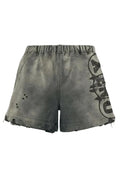 "Disstressed" shorts